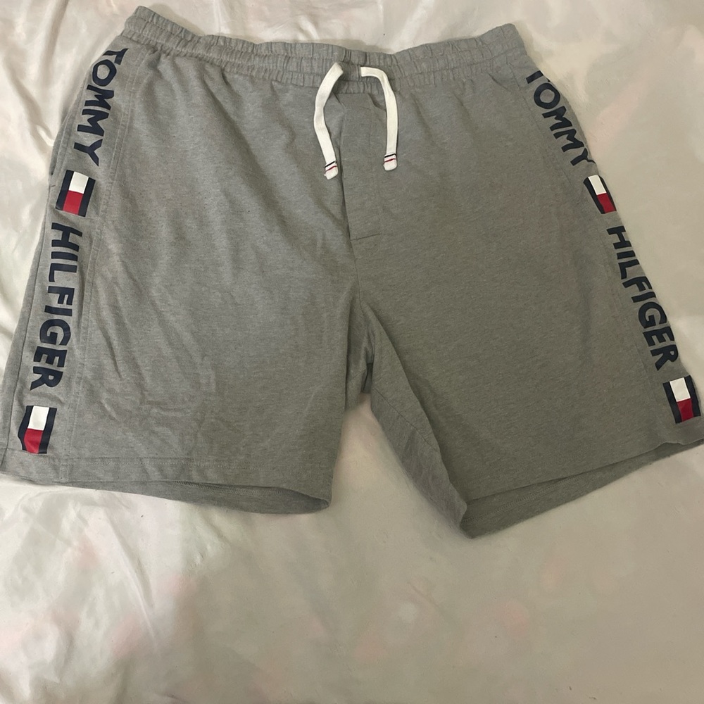 Tommy Hilfiger Athletic Gray Shorts with Logo